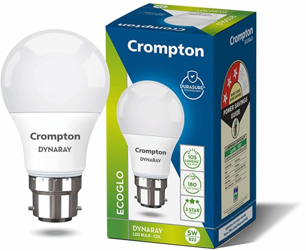 Crompton 5 W Basic Standard B22 LED Bulb