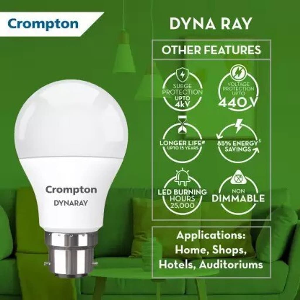 Crompton 9 W Basic Standard B22 LED Bulb