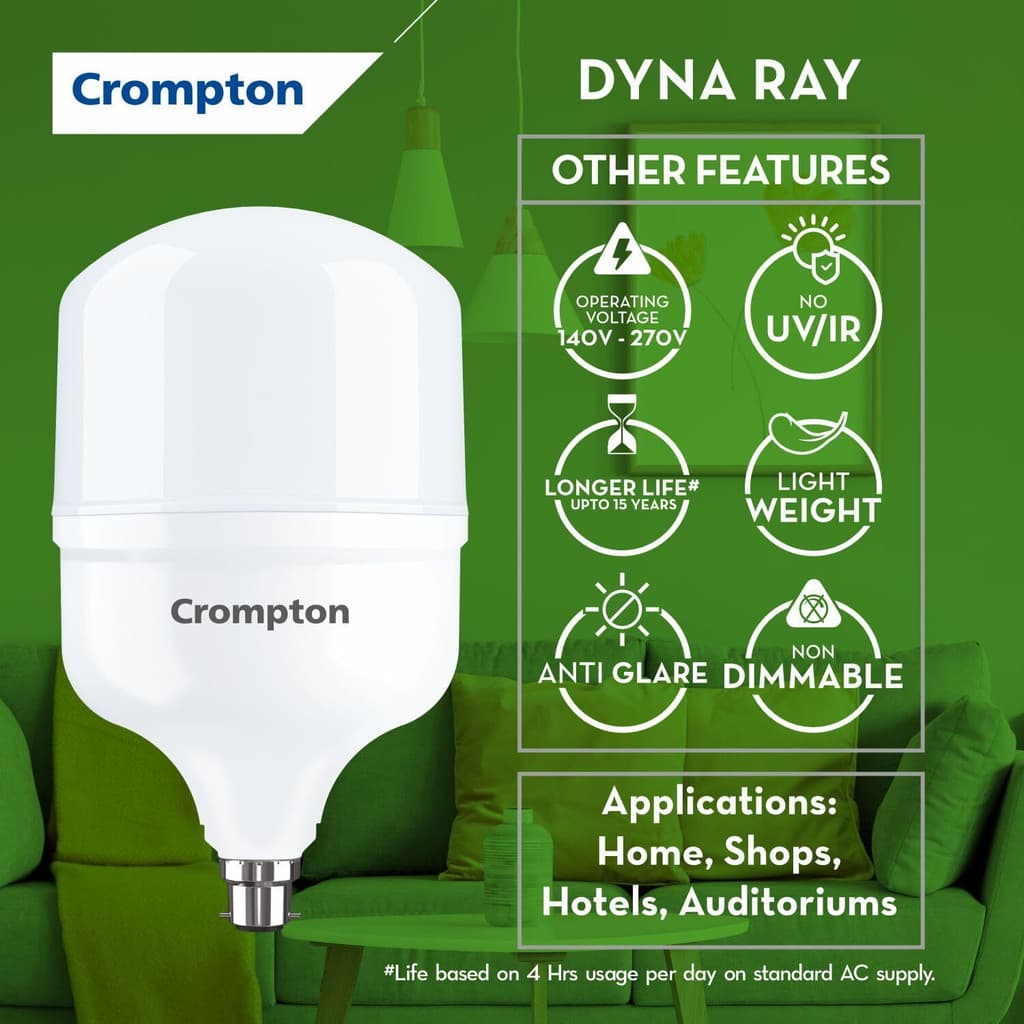Crompton 70 W Basic Standard B22 LED Bulb