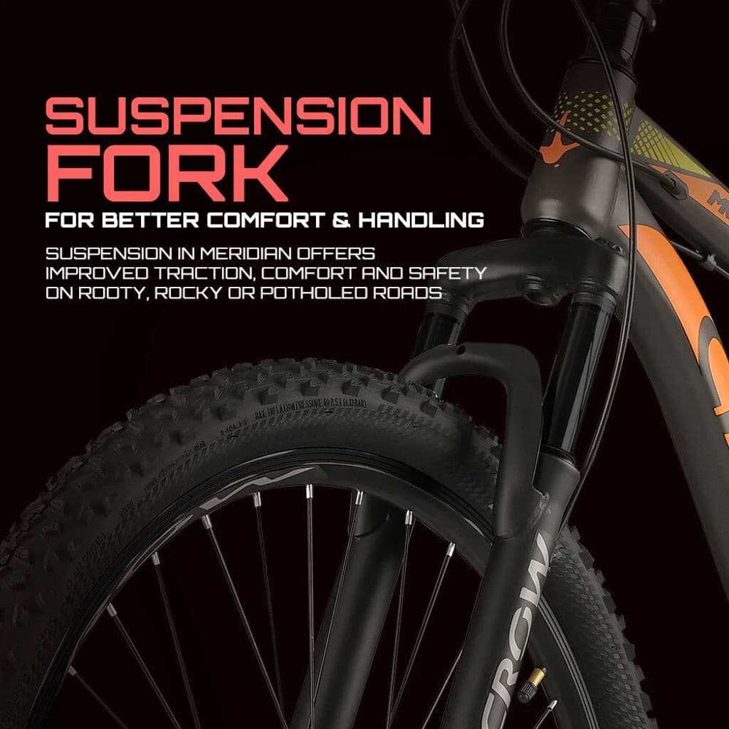 Crow MERIDIAN SINGLE SPEED|FRONT SUSPENSION|DUAL DISC 29 T (inch) Mountain Cycle