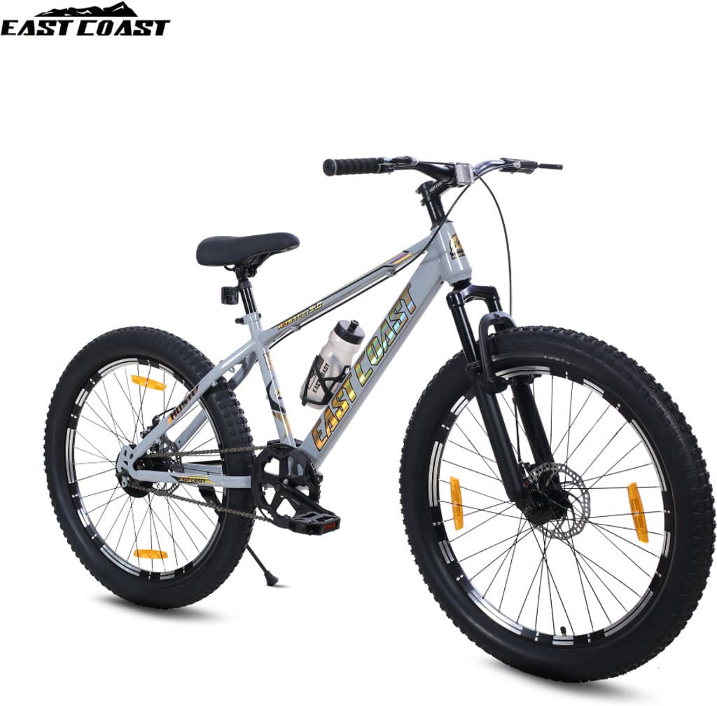 EAST COAST Hustle Gold 26T cycle II Double Disc II Fat Tyres II Double Wall Alloy Rims 26 T (inch) Mountain Cycle
