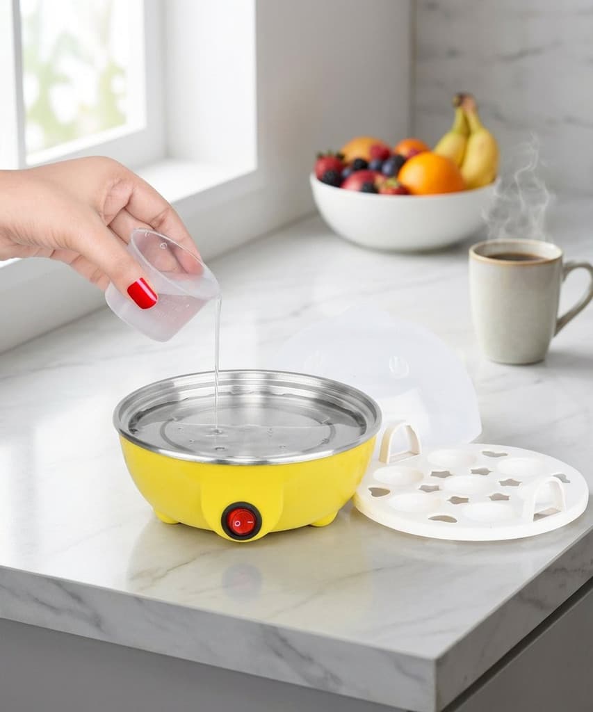 Royatto Automatic Off - Egg Poacher for Steaming, Cooking Boiling & Frying Electric Egg Boiler,Egg Cooker Egg Cooker