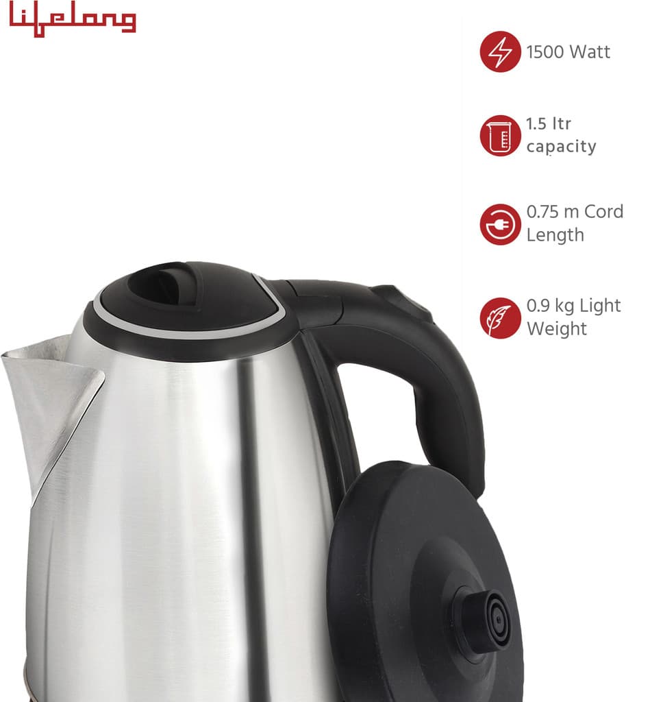 Lifelong ISI Certified LLEK15 Electric Kettle
