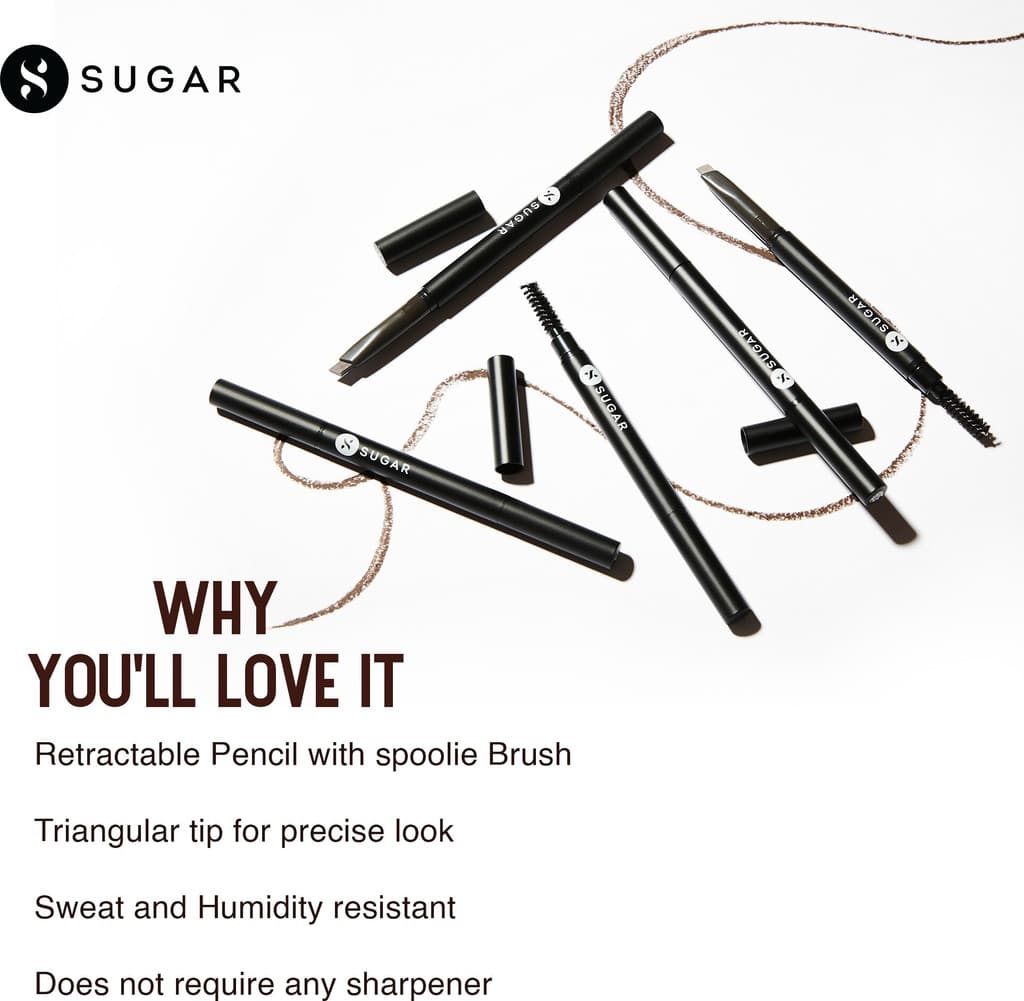 SUGAR Cosmetics Arch Arrival Brow Definer - 02 Taupe Tom