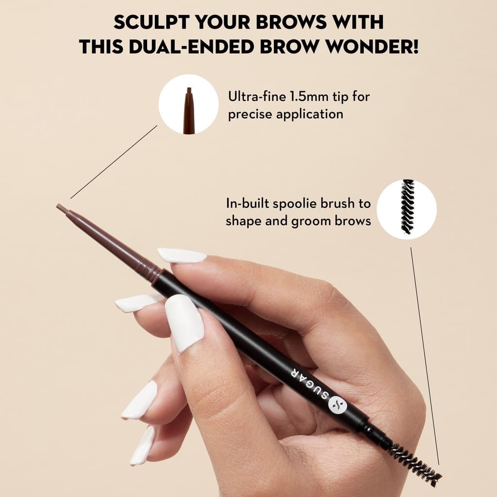 SUGAR Cosmetics Arch Arrival Micro Brow Pencil | 0.09 gm