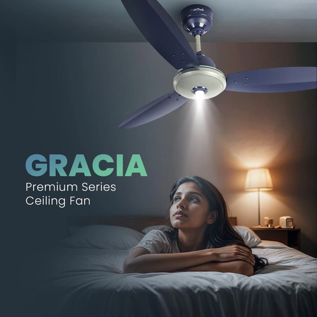 ACTIVA Graica with 5 Year Warranty BLDC Motor with Remote 1200 MM Ceiling Fan