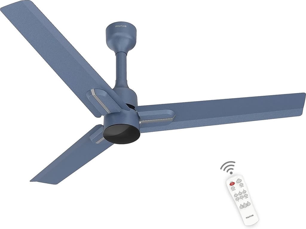 Polycab Wizzy Neo with 4 Year Warranty BLDC Motor with Remote 1200 mm Ceiling Fan