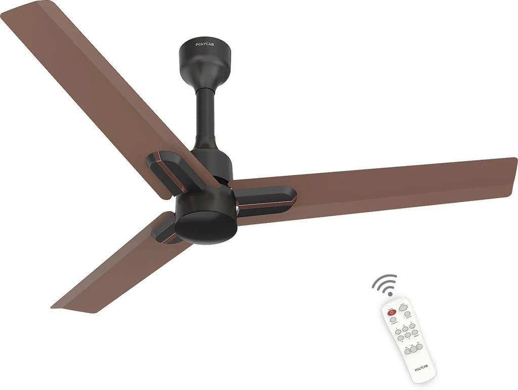 Polycab Wizzy Neo with 4 Year Warranty BLDC Motor with Remote 1200 mm Ceiling Fan