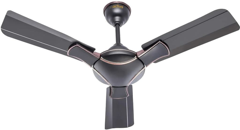 ACTIVA Corolla 36 Inch Smoke Brown 650 RPM with 2 Year Warranty 900 mm Ceiling Fan