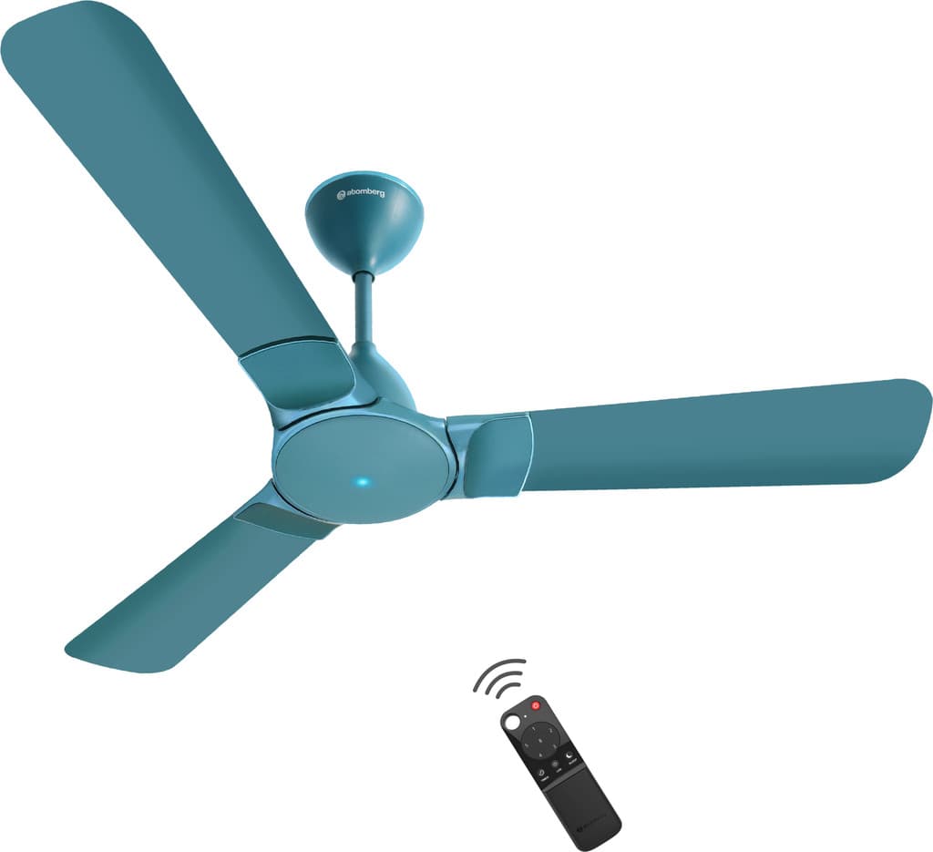 Atomberg Erica Nuvo|Award Winning Designer Fan|High Air Delivery|Low Noise|Elegant Trims Free Installation with 3 Year Warranty BLDC Motor with Remote 1200 mm Ceiling Fan