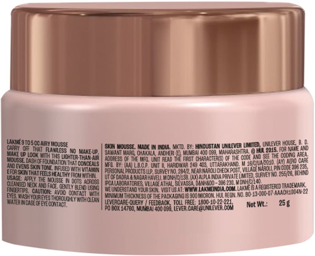 Lakmé 9 to 5 CC MOUSSE Foundation