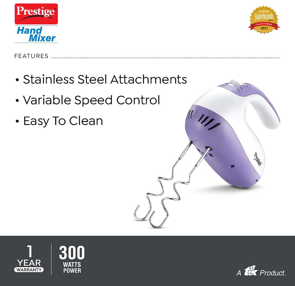 Prestige 300 W Purple, White Hand Blender