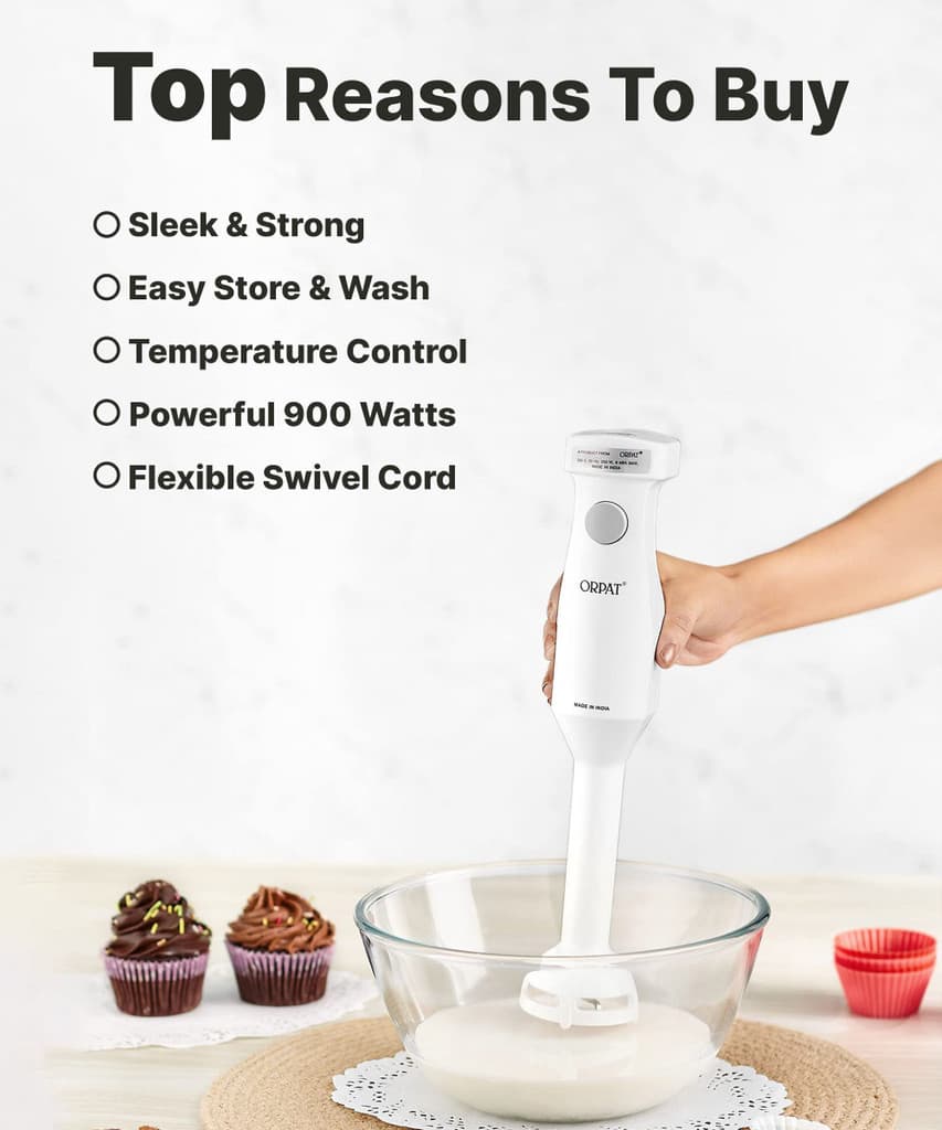 ORPAT 250 W White Hand Blender