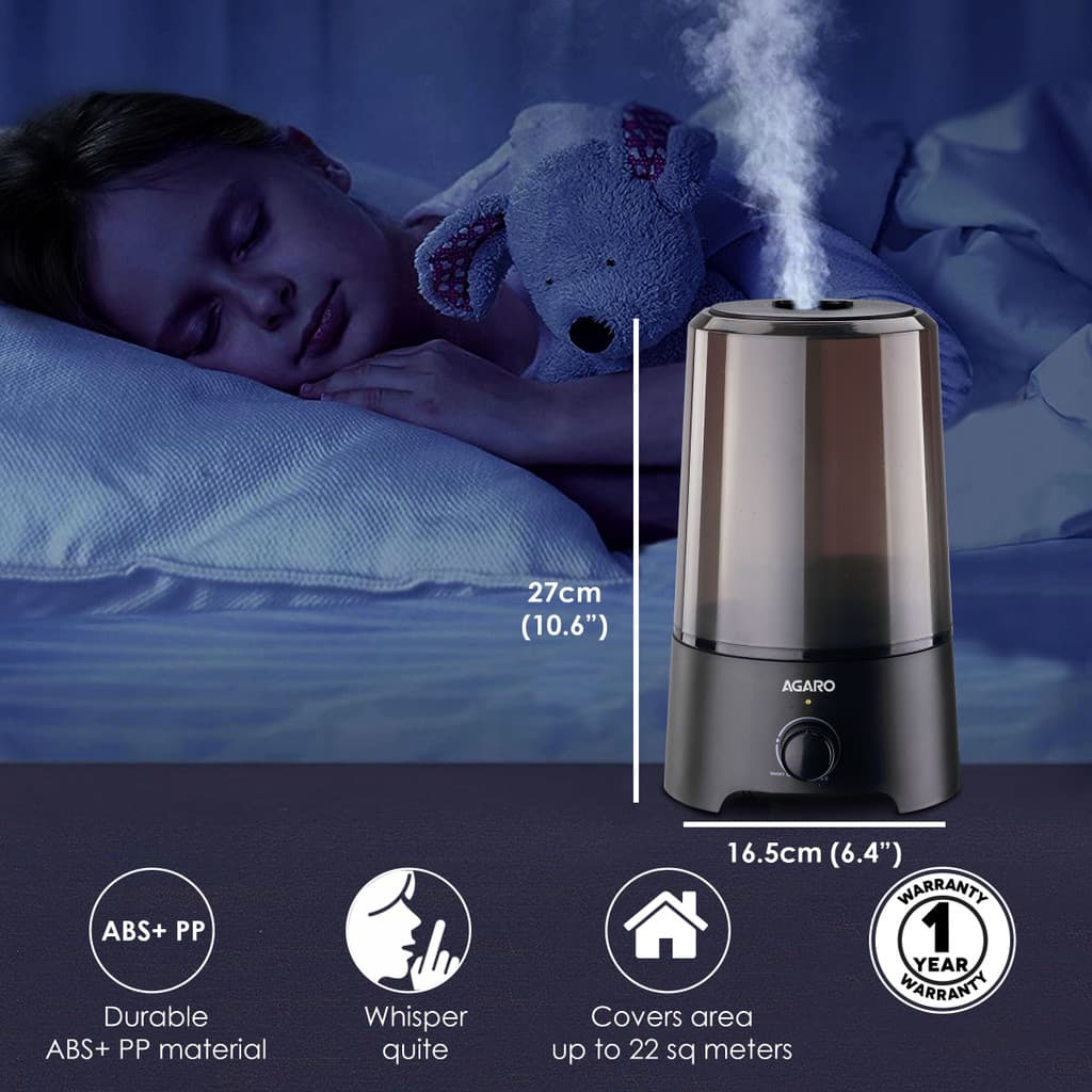 AGARO Room VERGE 2.5 Ltr Adult/Baby Humidifier for Home Humidifier