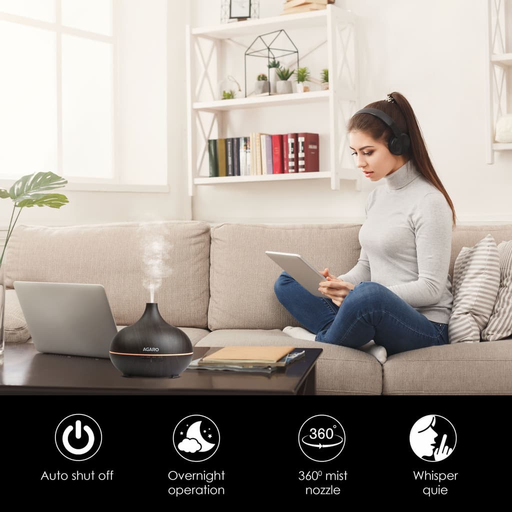 AGARO Room VIBE 550 ml Adult/Baby Humidifier for Home, Bedroom & Office Humidifier