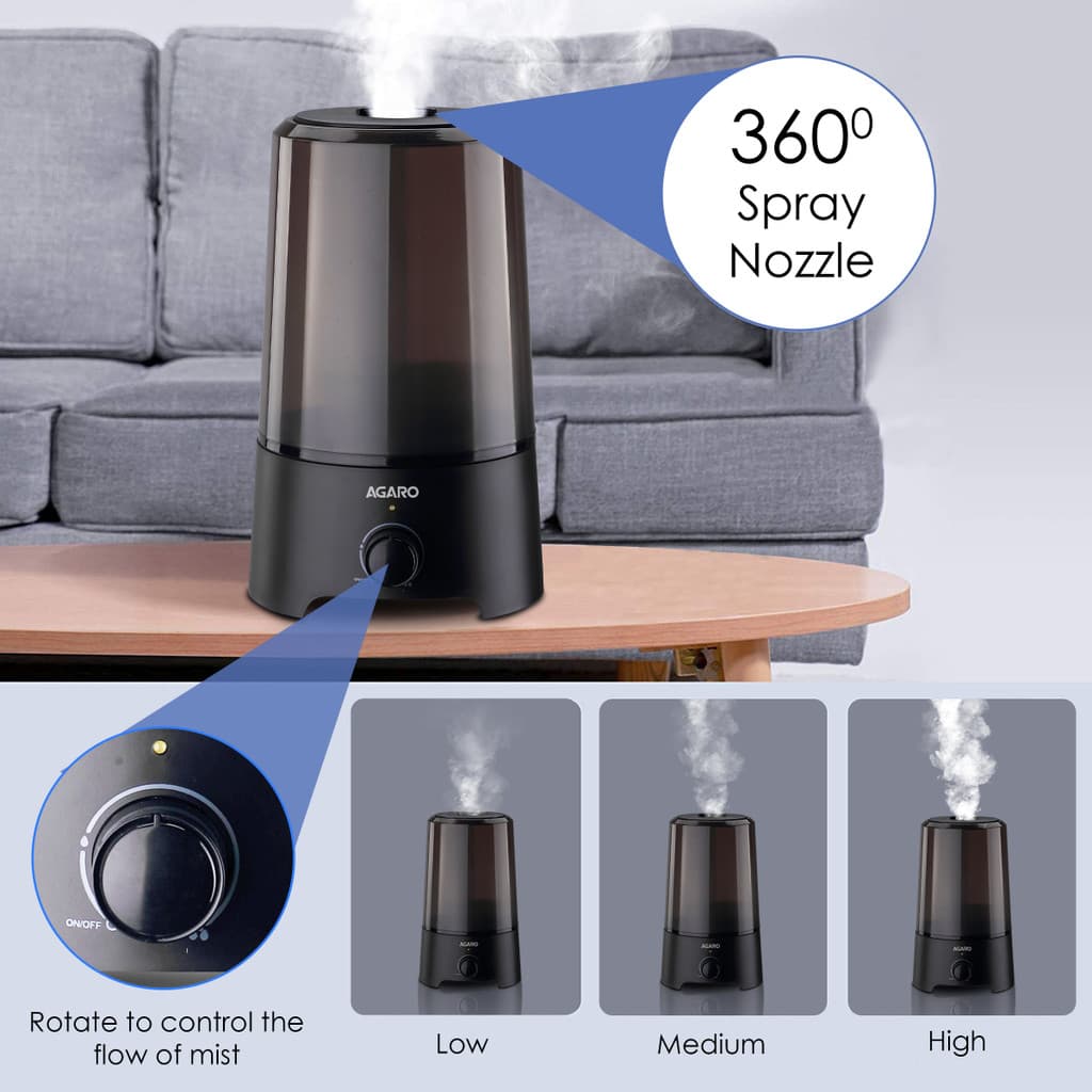 AGARO Room VERGE 2.5 Ltr Adult/Baby Humidifier for Home Humidifier