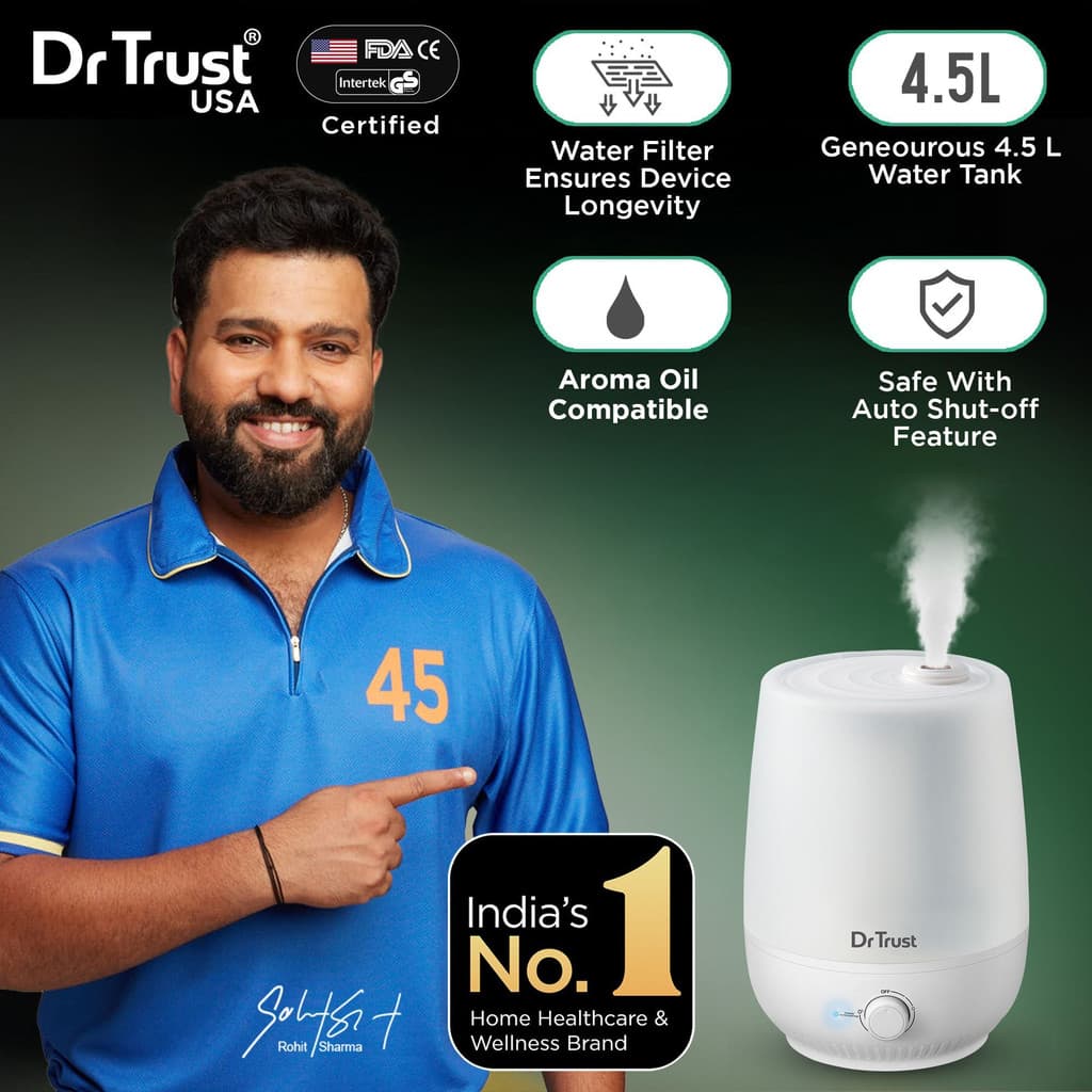 Dr Trust Room (USA) Model 907 Cool Mist Humidifier and Ultrasonic Portable Room Home Office Humidifier