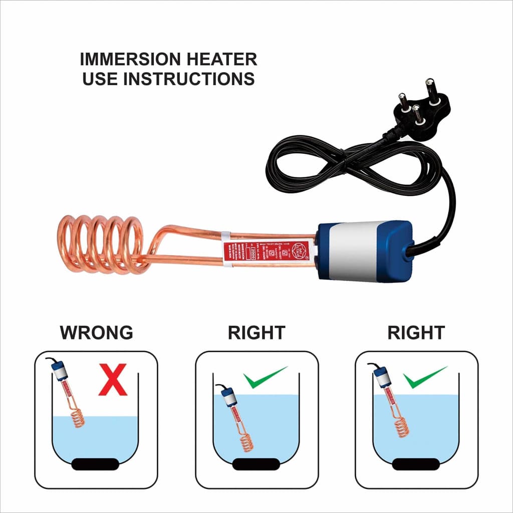 mi star 2022 copper red 2000 W Shock Proof Immersion Heater Rod