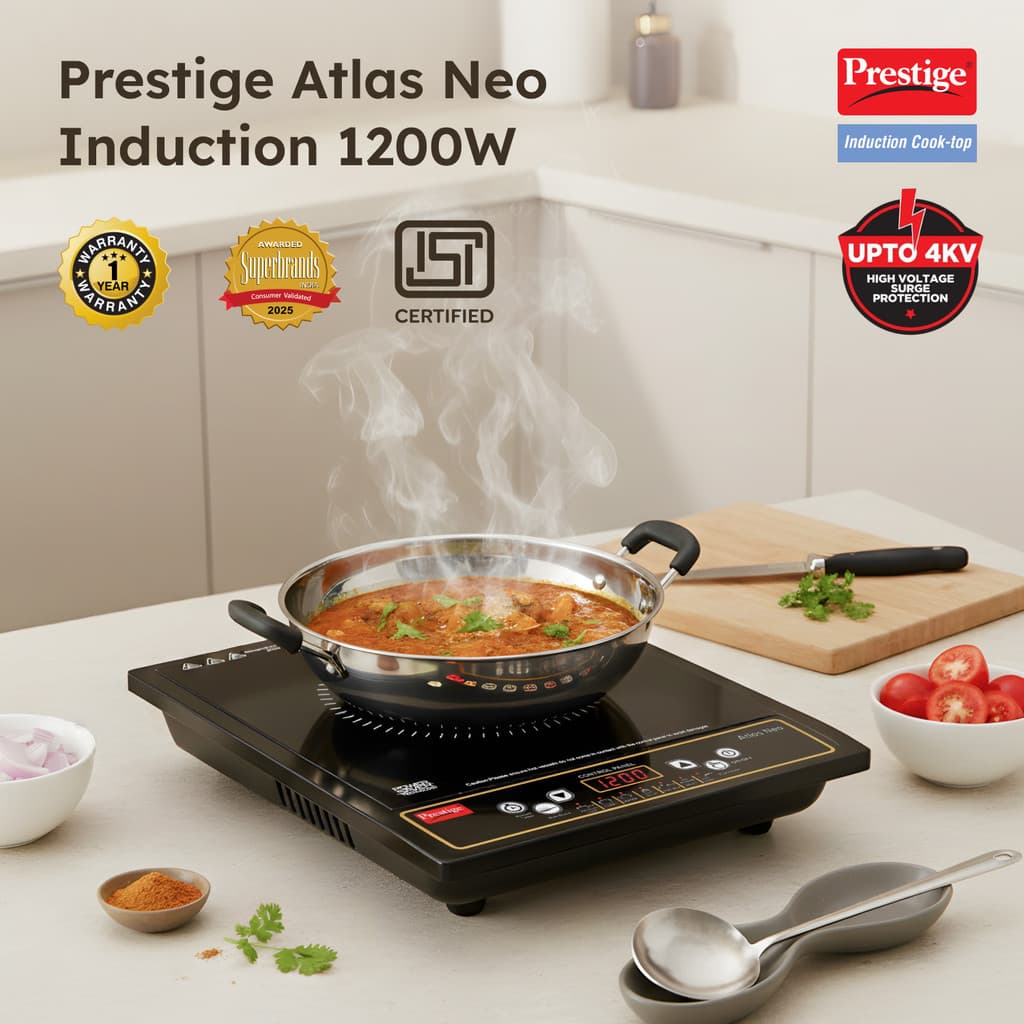 Prestige 1200 W Induction Cooktop Push Button