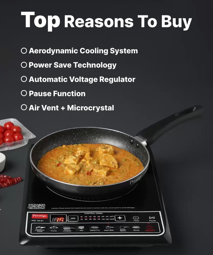 Prestige 2000 W Induction Cooktop Push Button