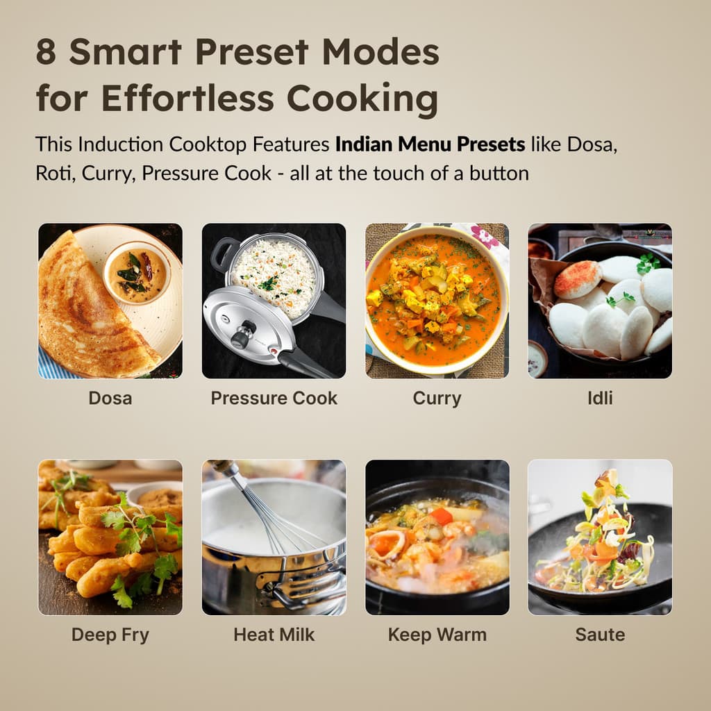 Prestige 1600 W Induction Cooktop Push Button