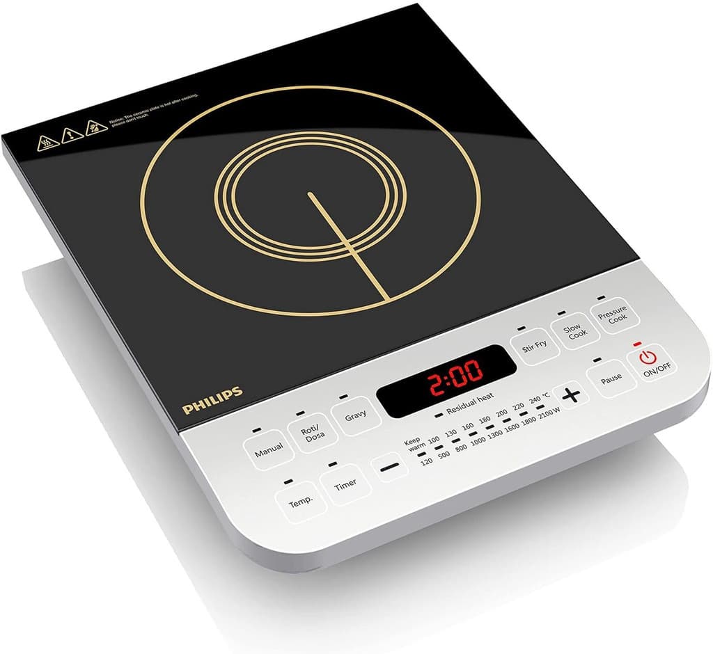 PHILIPS 2100 W Induction Cooktop Push Button