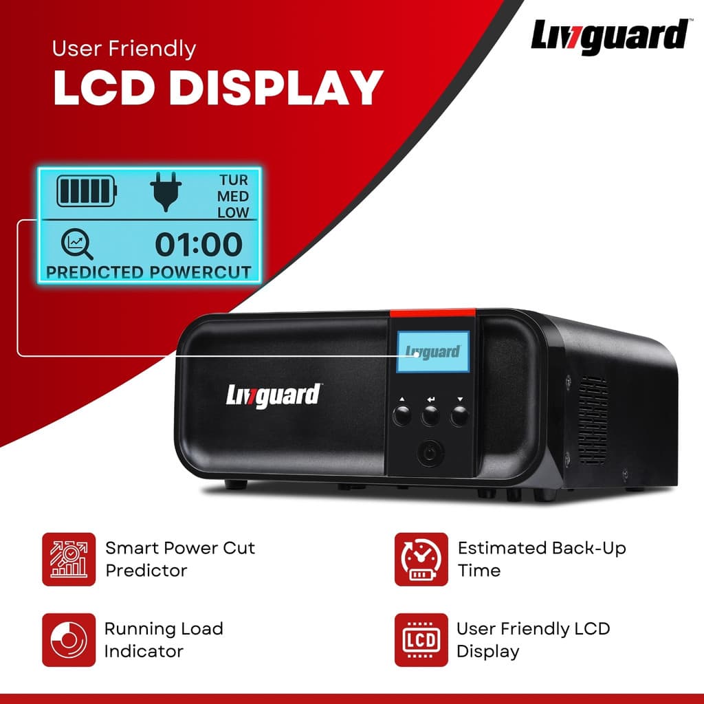 Livguard 900 VA 900 VA/12V with 3 Year Warranty Pure Sine Wave Inverter