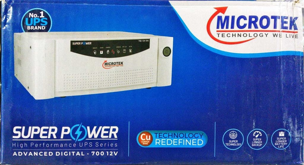 Microtek 600 VA SUPER POWER UPS 700 12V DG with 24 Months Warranty Square Wave Inverter