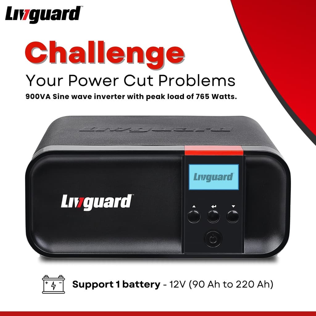 Livguard 900 VA 900 VA/12V with 3 Year Warranty Pure Sine Wave Inverter