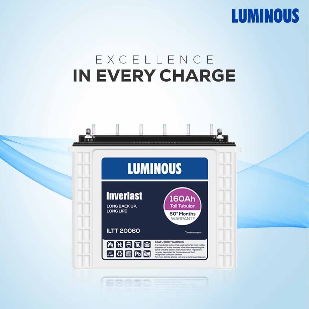 LUMINOUS 60 Months Warranty Tubular Inverter Battery