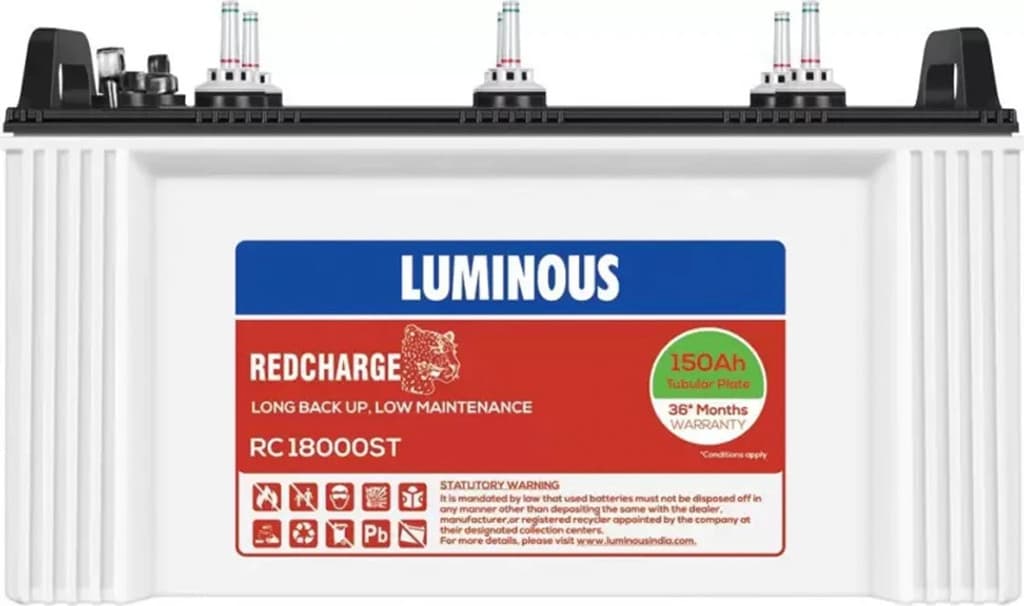 LUMINOUS 36 Months Warranty Tubular Inverter Battery