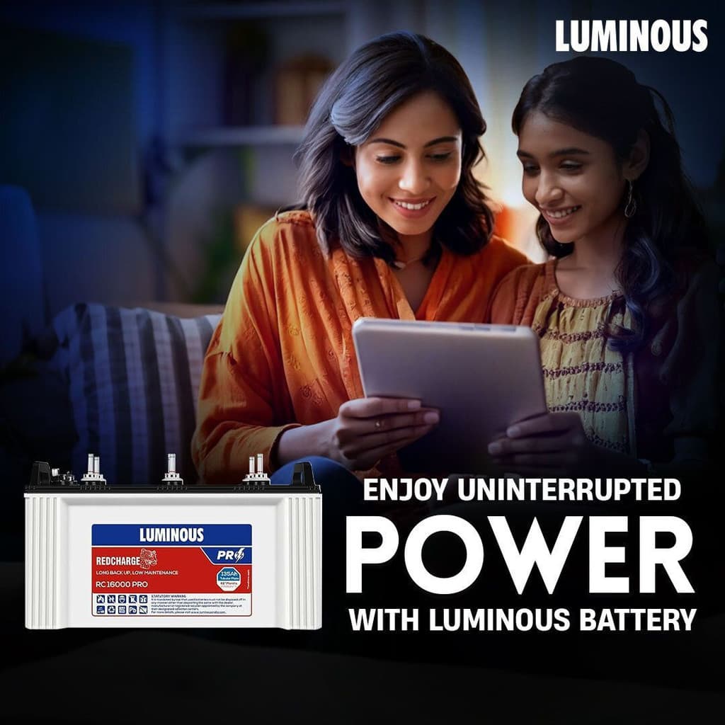 LUMINOUS 48 Months Warranty Tubular Inverter Battery