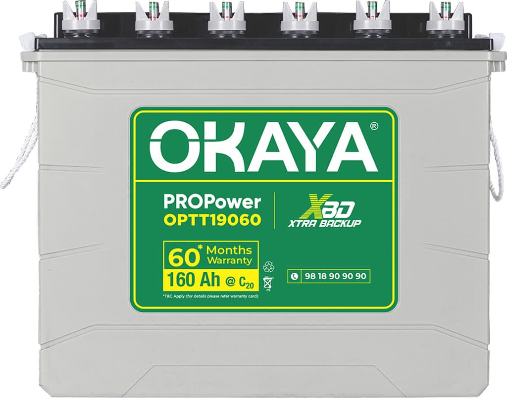 OKAYA 36 Months Warranty Tubular Inverter Battery