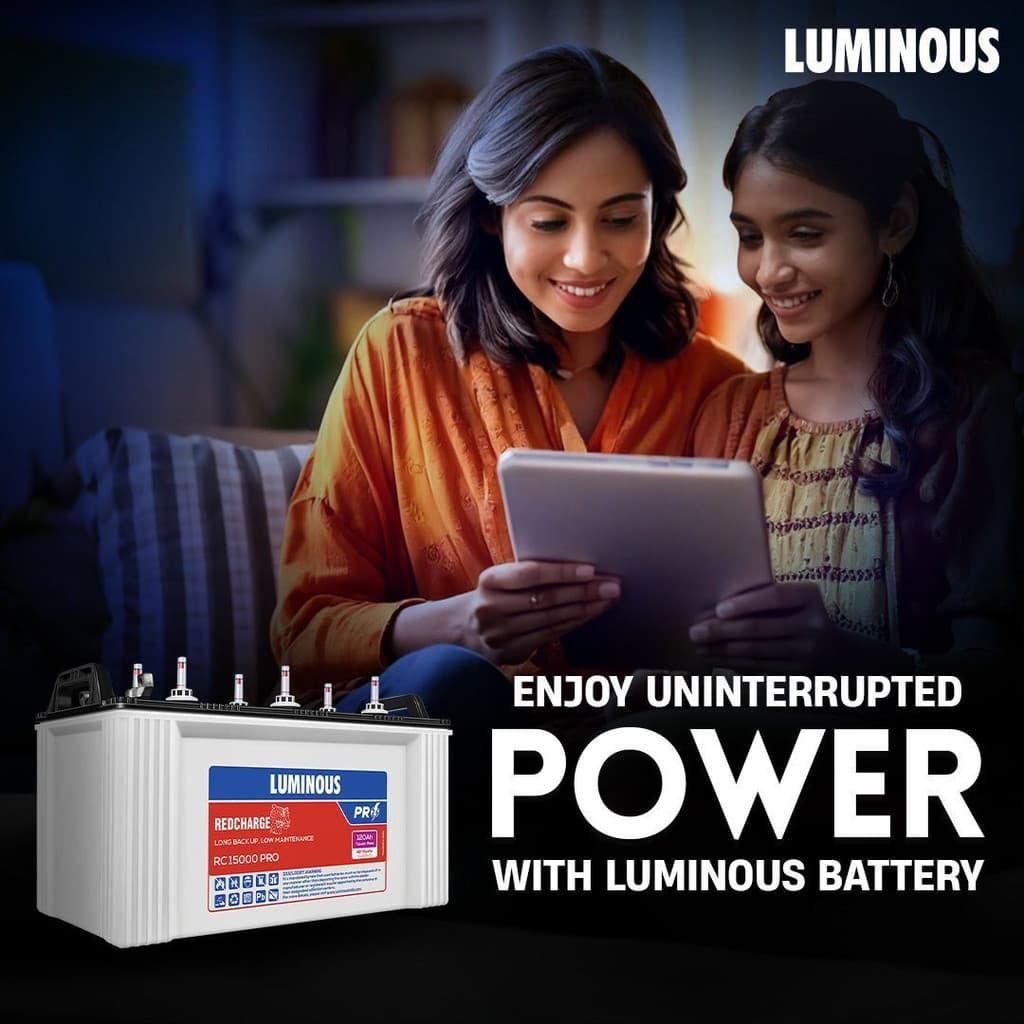 LUMINOUS 48 Months Warranty Tubular Inverter Battery