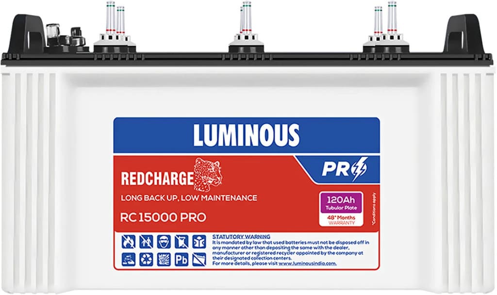 LUMINOUS 48 Months Warranty Tubular Inverter Battery