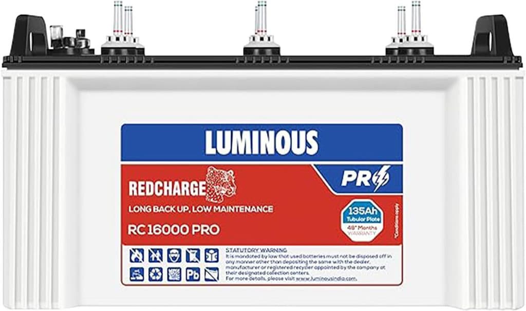 LUMINOUS 48 Months Warranty Tubular Inverter Battery