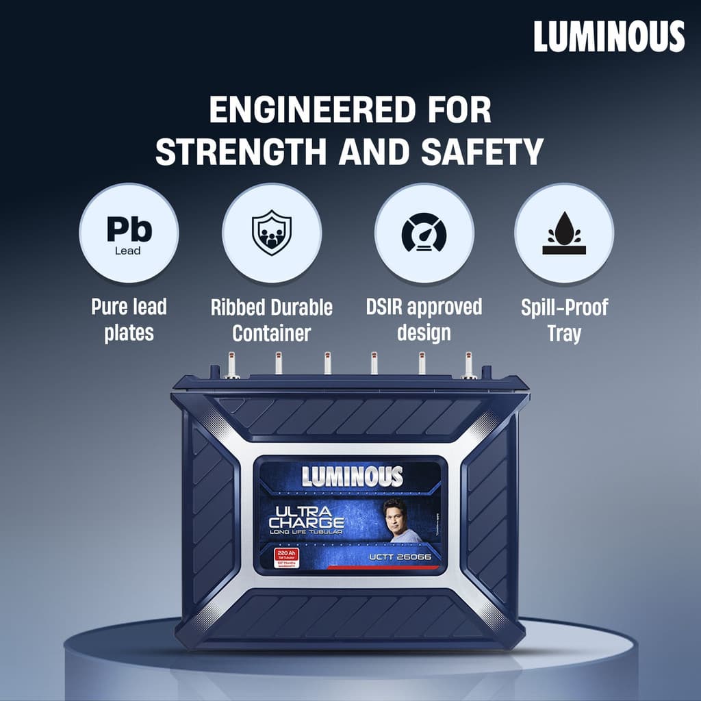 LUMINOUS 66 Months Warranty Tubular Inverter Battery