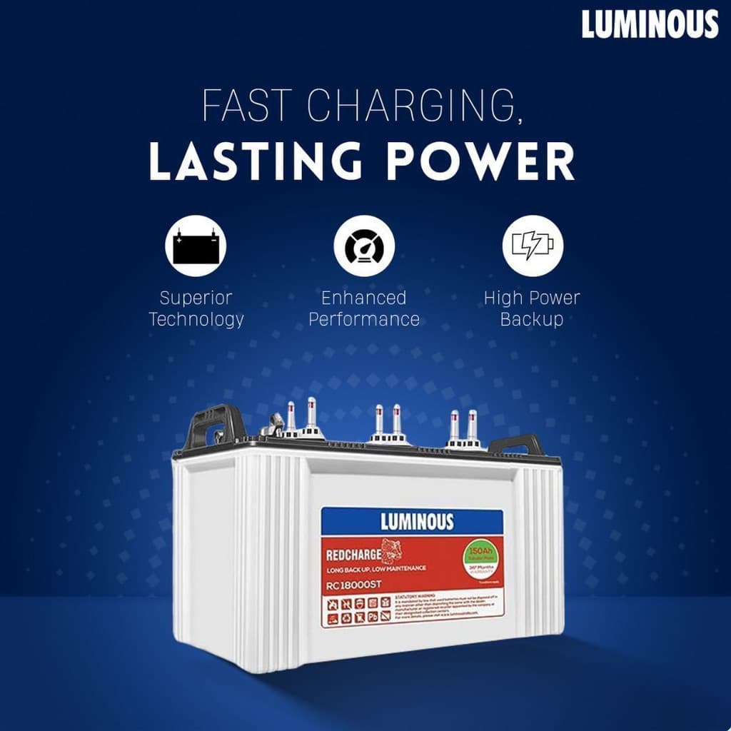 LUMINOUS 36 Months Warranty Tubular Inverter Battery