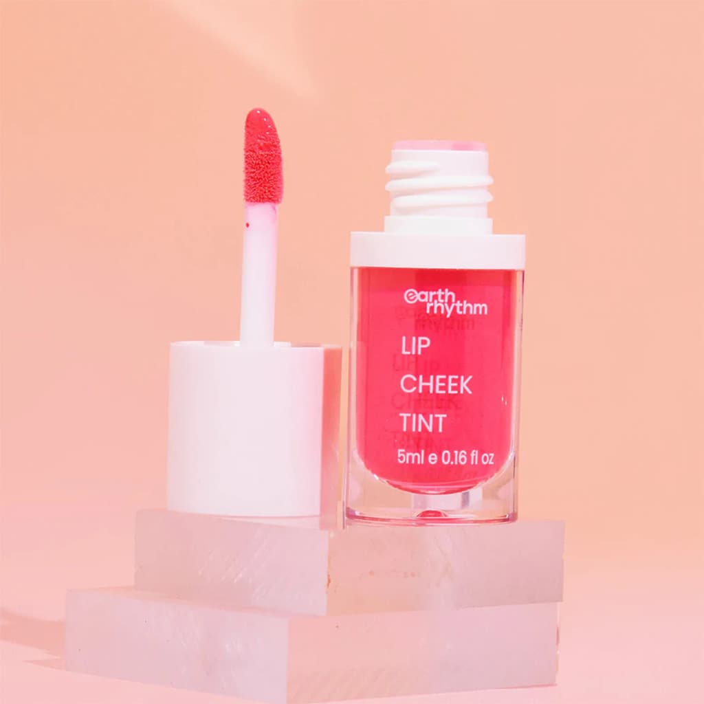 Earth Rhythm Lip, Cheek & Eye Shadow Limited Edition Kit, for Women & Girls (Set of 3) Cherry, Mermaid, Brandy