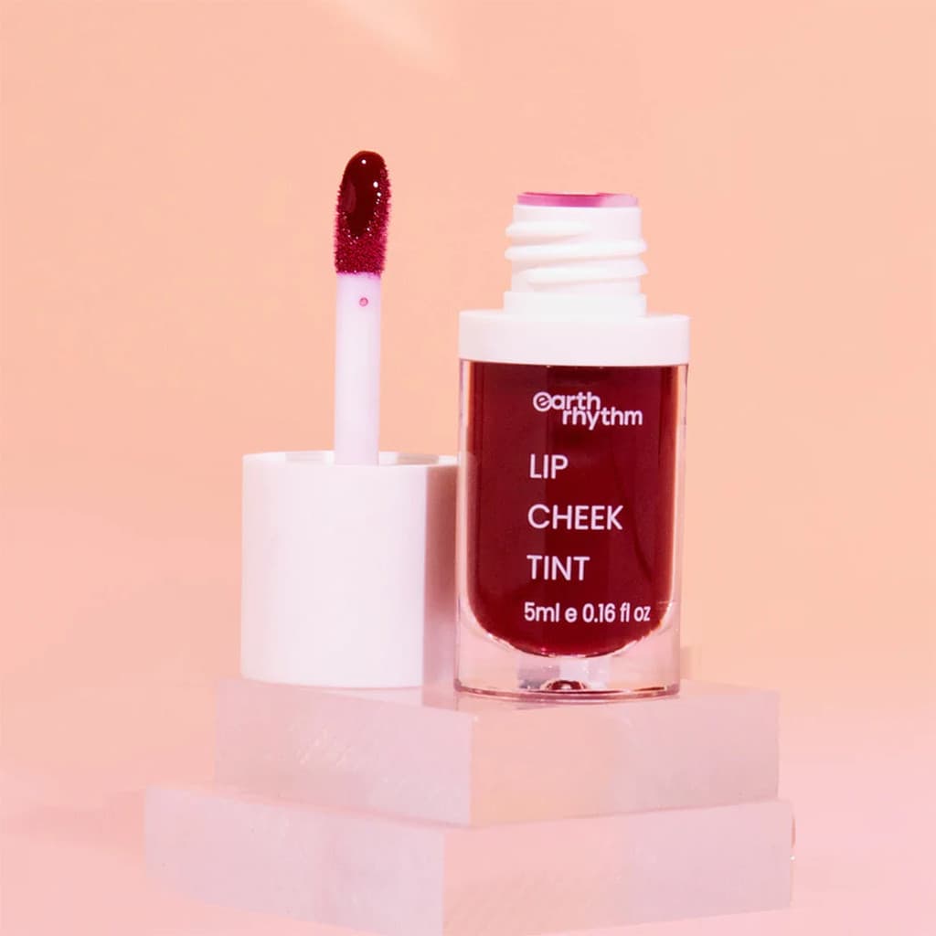 Earth Rhythm Lip, Cheek & Eye Shadow Limited Edition Kit, for Women & Girls (Set of 3) Cherry, Mermaid, Brandy