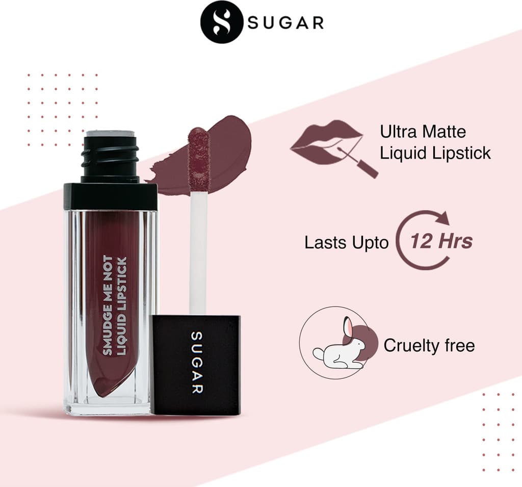 SUGAR Cosmetics Me Not Liquid Matte Lipstick,Transferproof & Enriched with Vitamin E