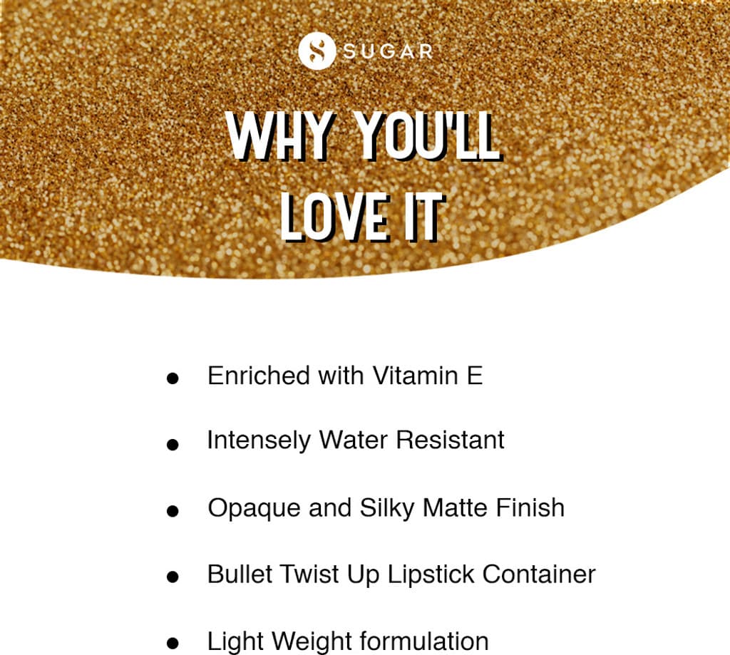 SUGAR Cosmetics Nothing Else Matter Longwear Lipstick