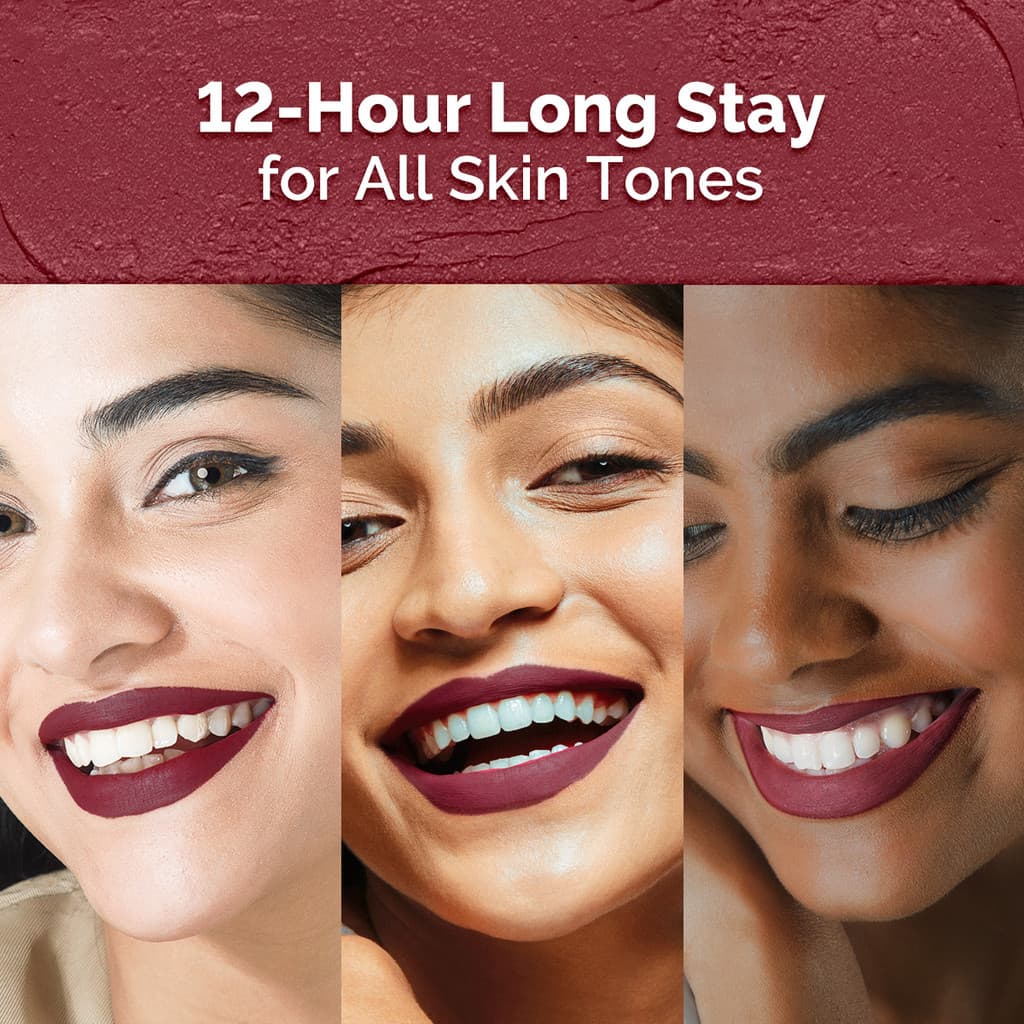 Mamaearth Moisture Matte Longstay Mini Lipstick with Avocado Oil & Vitamin E