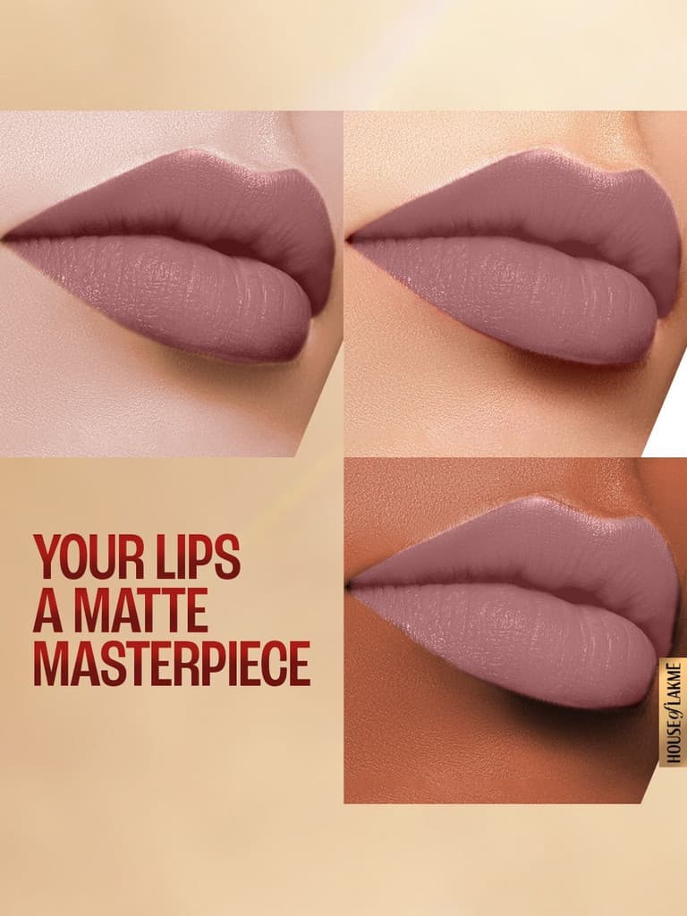 Lakmé 9TO5 Primer + Matte Lip Color Dusty Pink