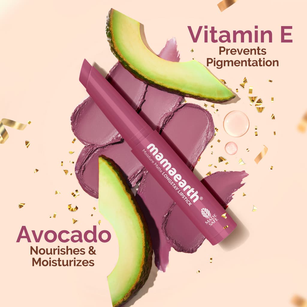 Mamaearth Moisture Matte Long Stay Lipstick Gift Set - Nude Perfection