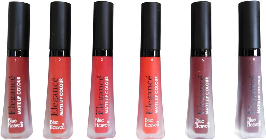 BLUE HEAVEN Elegance LIP COLOR multi color combo of 6 (1-6)