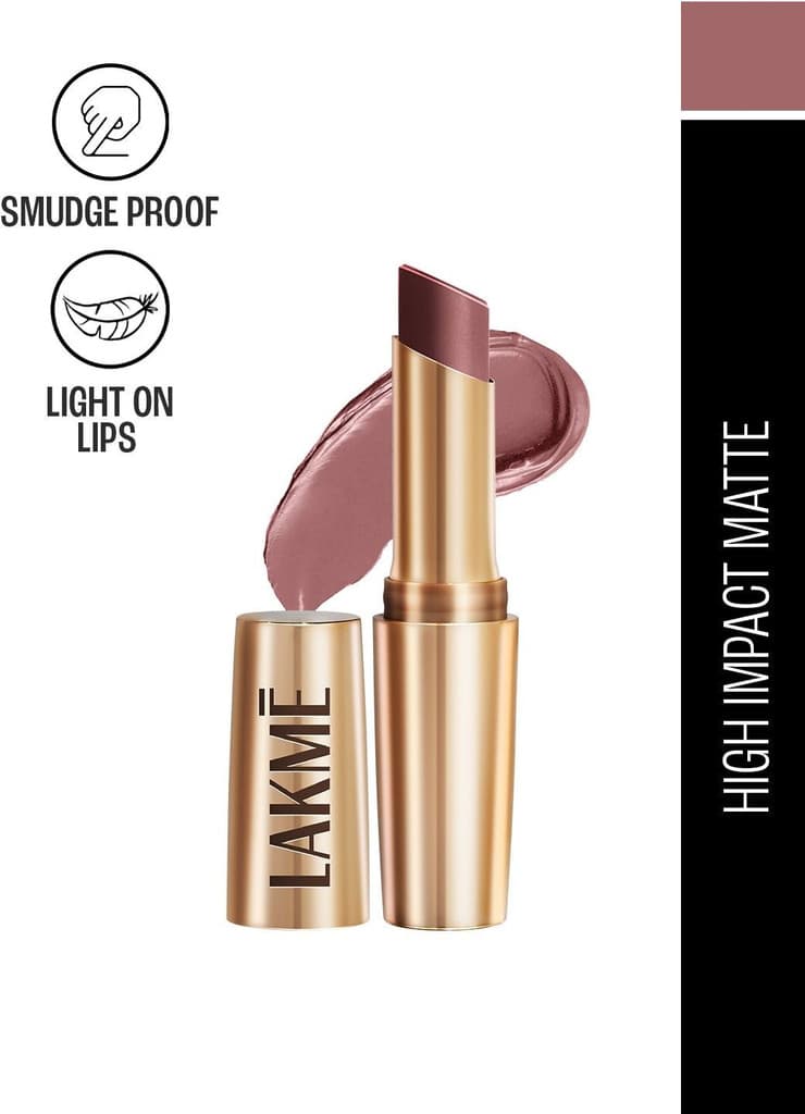 Lakmé 9TO5 Primer + Matte Lip Color Dusty Pink