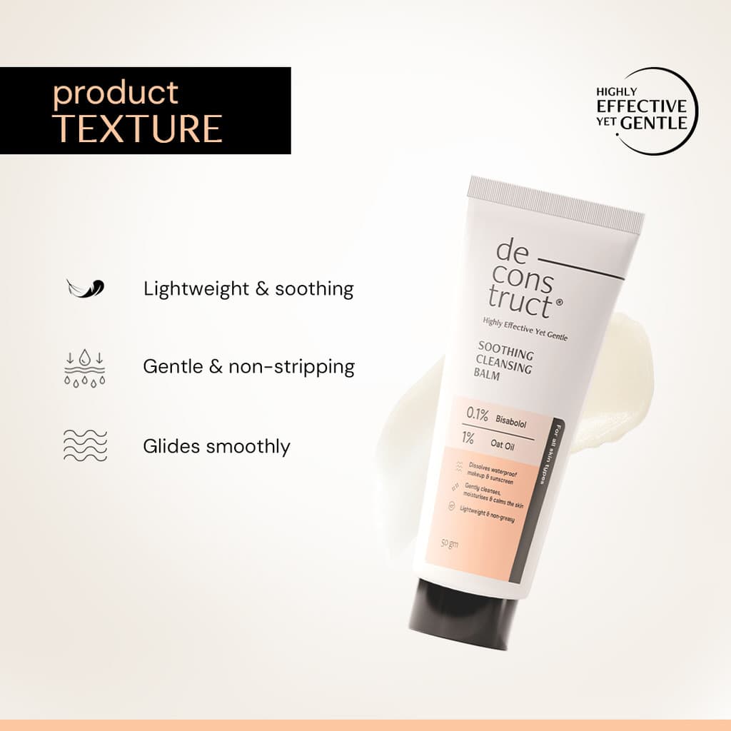 deconstruct Soothing cleansing balm | Gently Removes Makeup | Calms & Moisturises Skin Makeup Remover