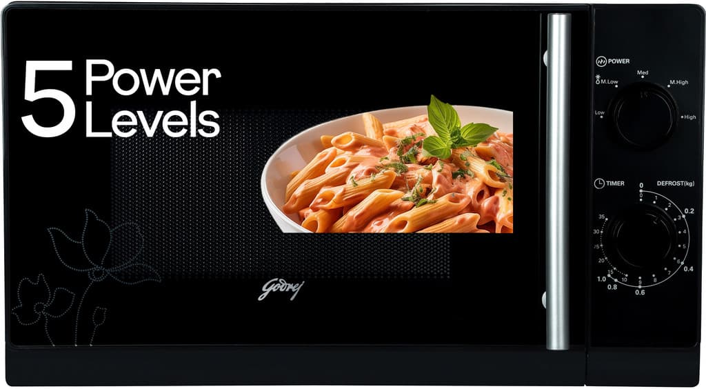 Godrej 20 L Multi Distribution System for Even and Faster Cooking With 5 Power Levels Solo Microwave Oven