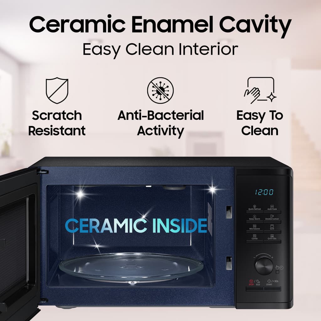 Samsung 23 L Ceramic cavity, Keep warm Grill Microwave Oven